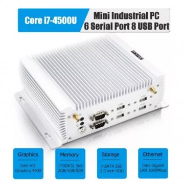 Mini PC, CPU: i7-4500U, Μνήμη: DDR3L 8GB RAM, Σκληρός Δίσκος: 128GB SSD, no OS, 12VDC