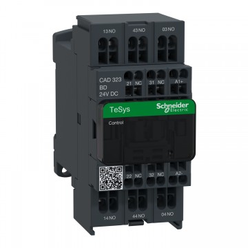 Control relay, TeSys Deca, 3NO+2NC, 0 to 690V, 24VDC standard coil, spring