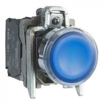 Μπουτόν λυχνία με LED μπλε 230…240V
