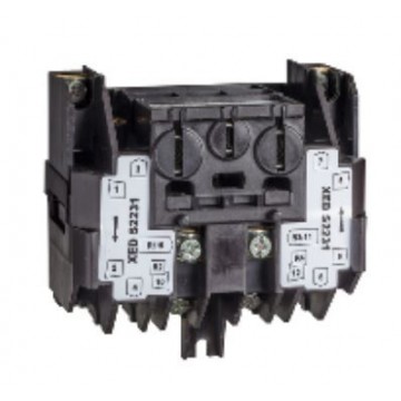 spring return contact block - 2-pole - front mounting