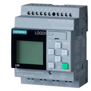 Προγραμματιζόμενος λογικός ελεγκτής LOGO! 230RCE 115-230V AC, με οθόνη, 8 ψηφιακές είσοδοι & 4 έξοδοι ρελέ